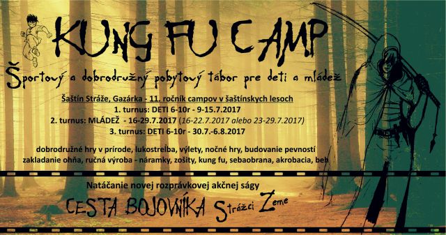 Letný camp tábor Kung Fu